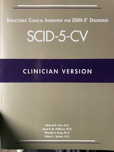 Structured clinical interview - structured,
